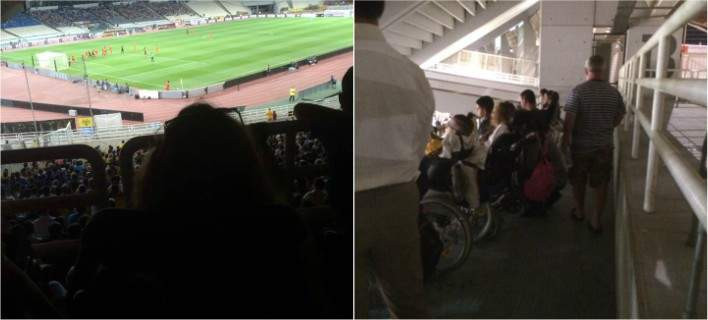 Οξυγόνο χρειάστηκε η Μυρτώ για να παρακολουθήσει το ΑΕΚ – ΤΣΣΚΑ στο ΟΑΚΑ – Αποπνικτική η ατμόσφαιρα στη θέση που την έβαλαν (εικόνες)